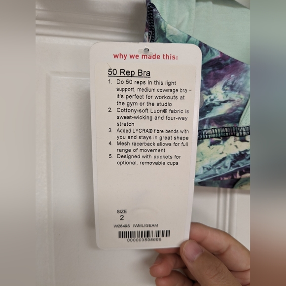 Lululemon 50 Rep Bra size 2 - Picture 3 of 3